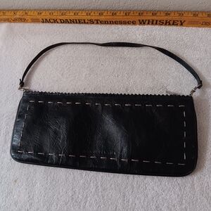Black Leather Shoulder Bag